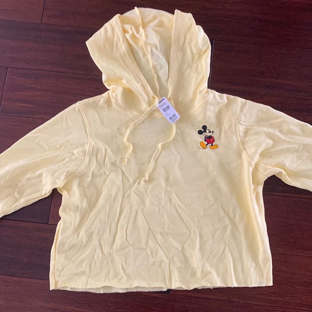 Disney Mickey Mouse Cropped Hoodie